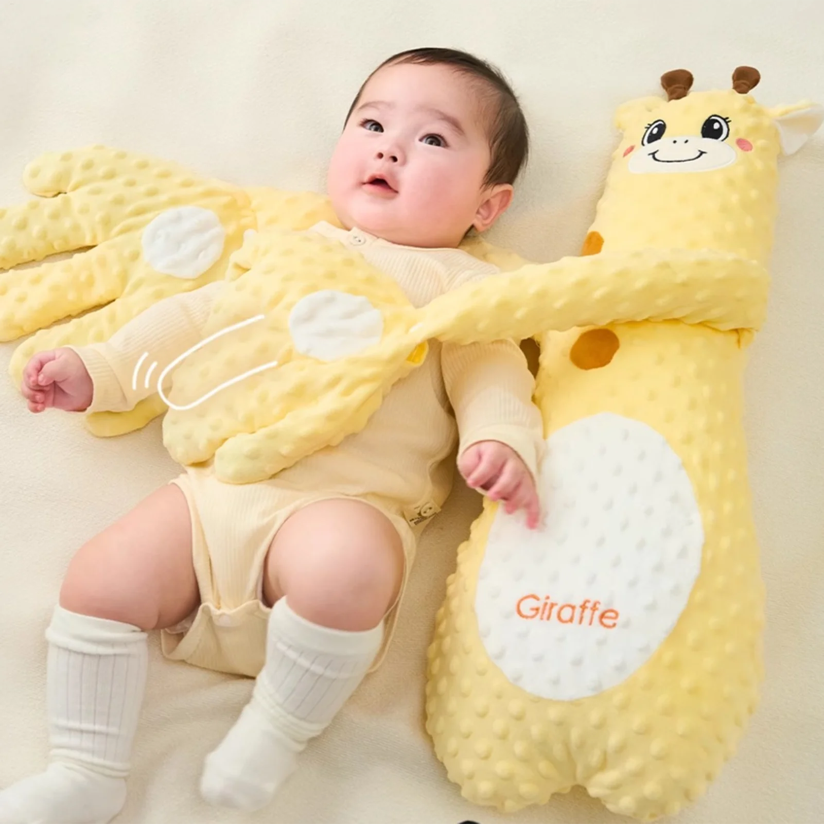 Coussin Apaisant & Anti-Sursaut pour Bébé - Poupée Tapotante