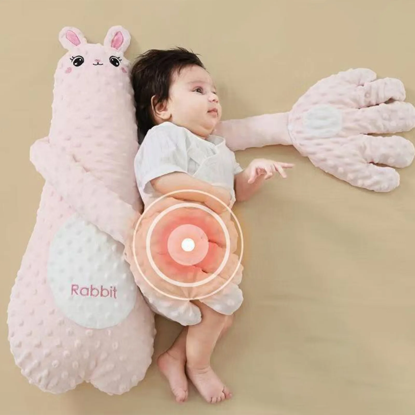Coussin Apaisant & Anti-Sursaut pour Bébé - Poupée Tapotante